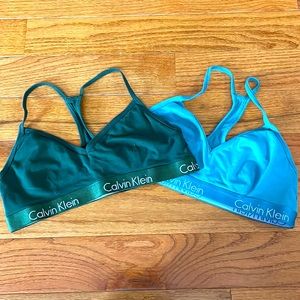 Women’s Calvin Klein Sports Bras - Two Bras - Size Large - NWOT
